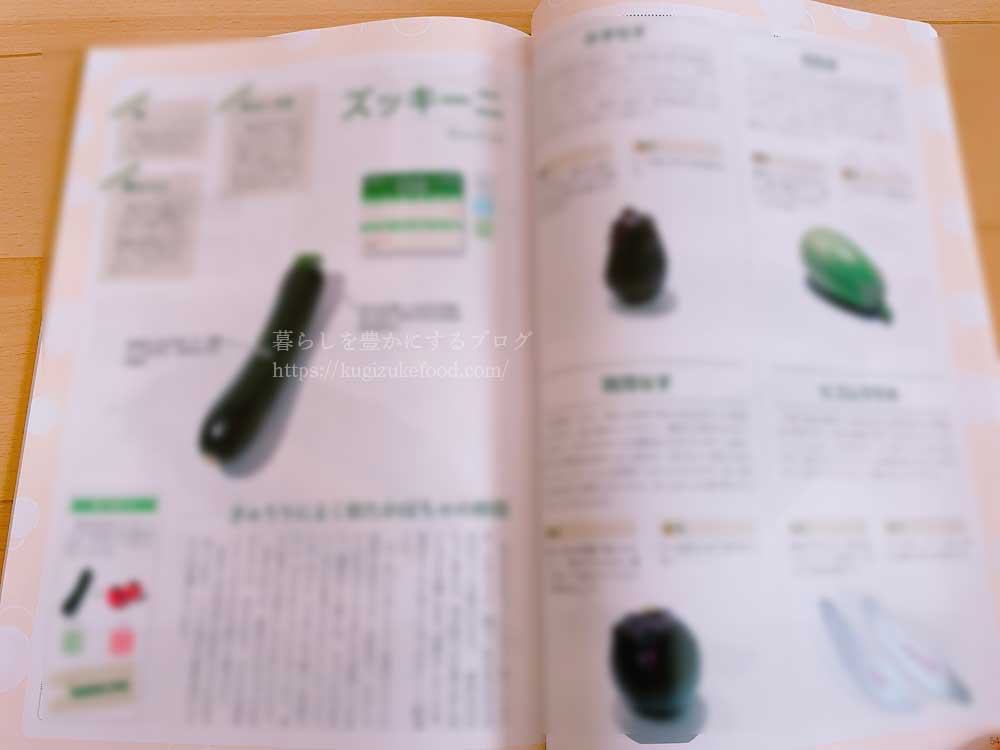 キャリカレのベジタブル&フルーツアドバイザー資格講座のテキスト